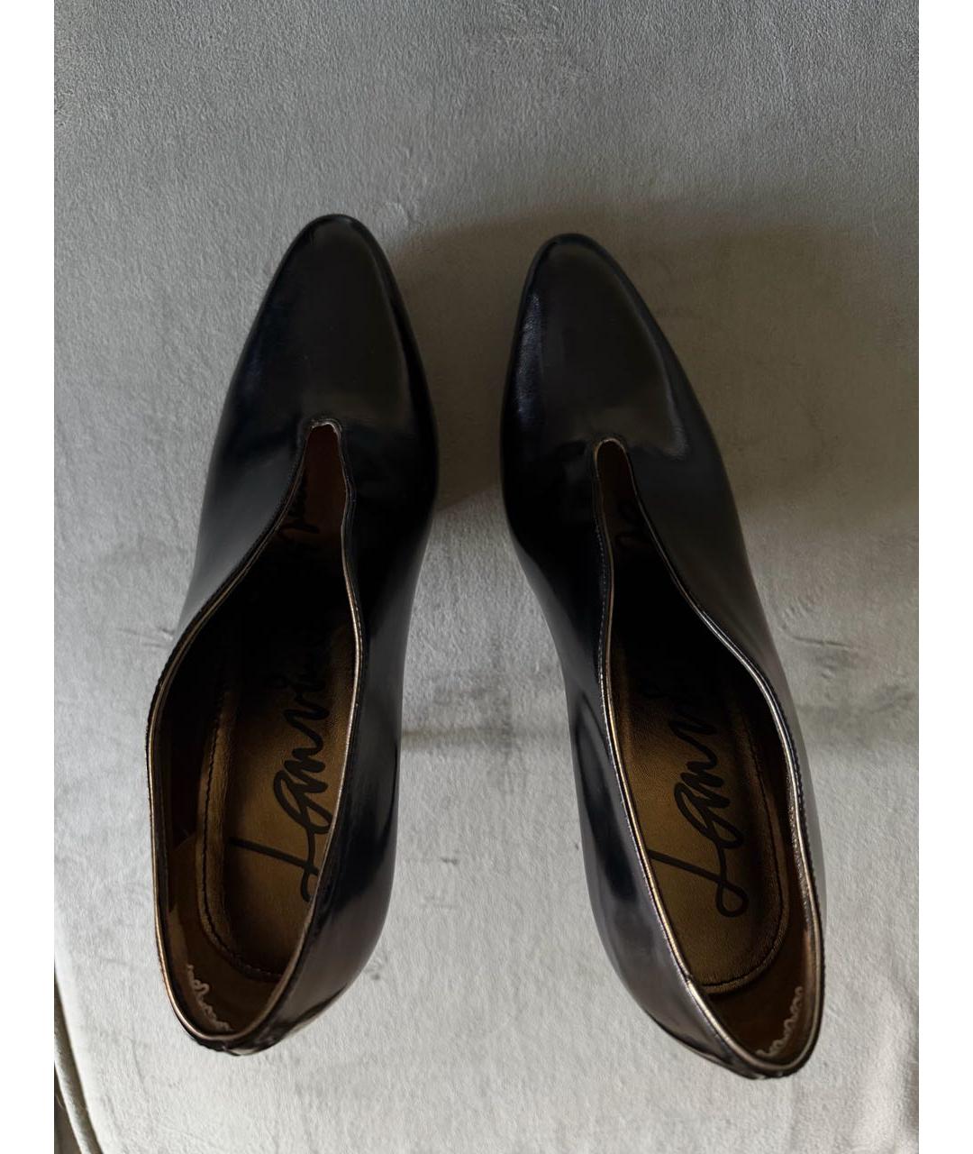 LANVIN Черные кожаные туфли, фото 3