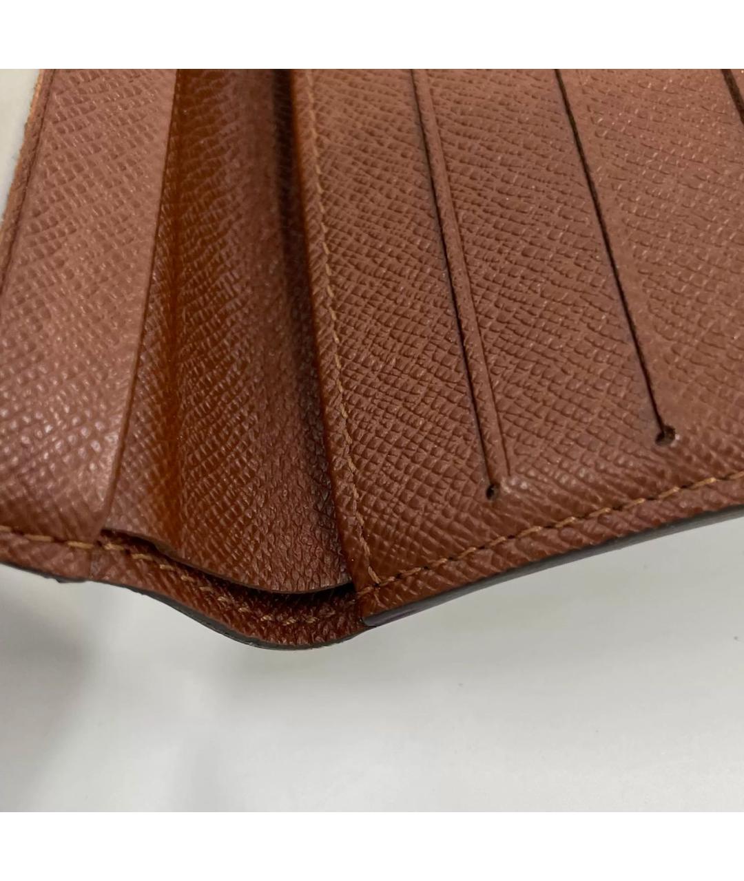 LOUIS VUITTON Коричневый кошелек, фото 4