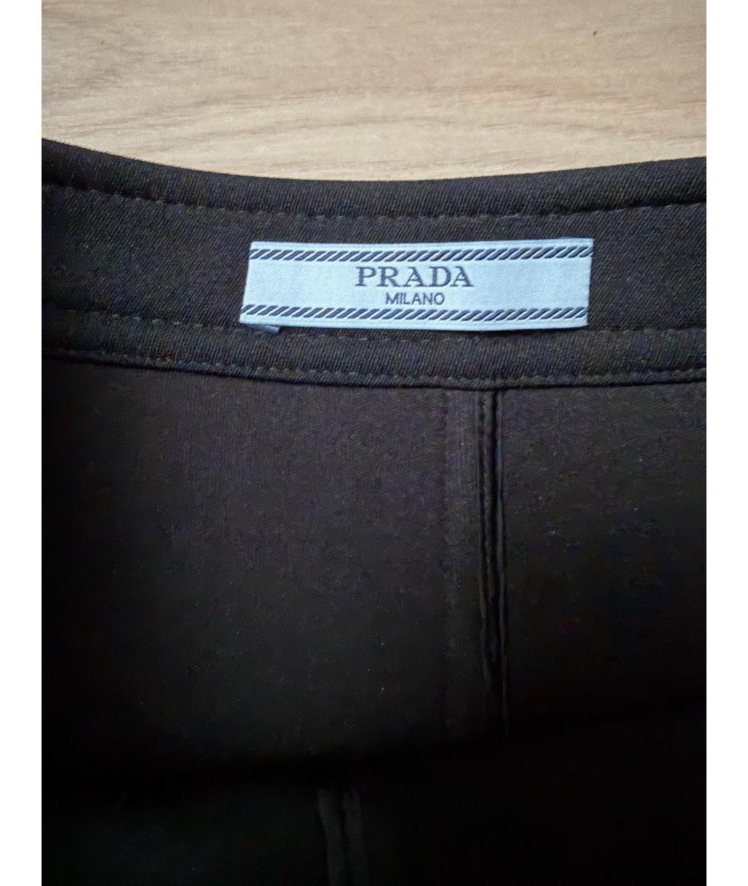 PRADA Черная юбка мини, фото 5