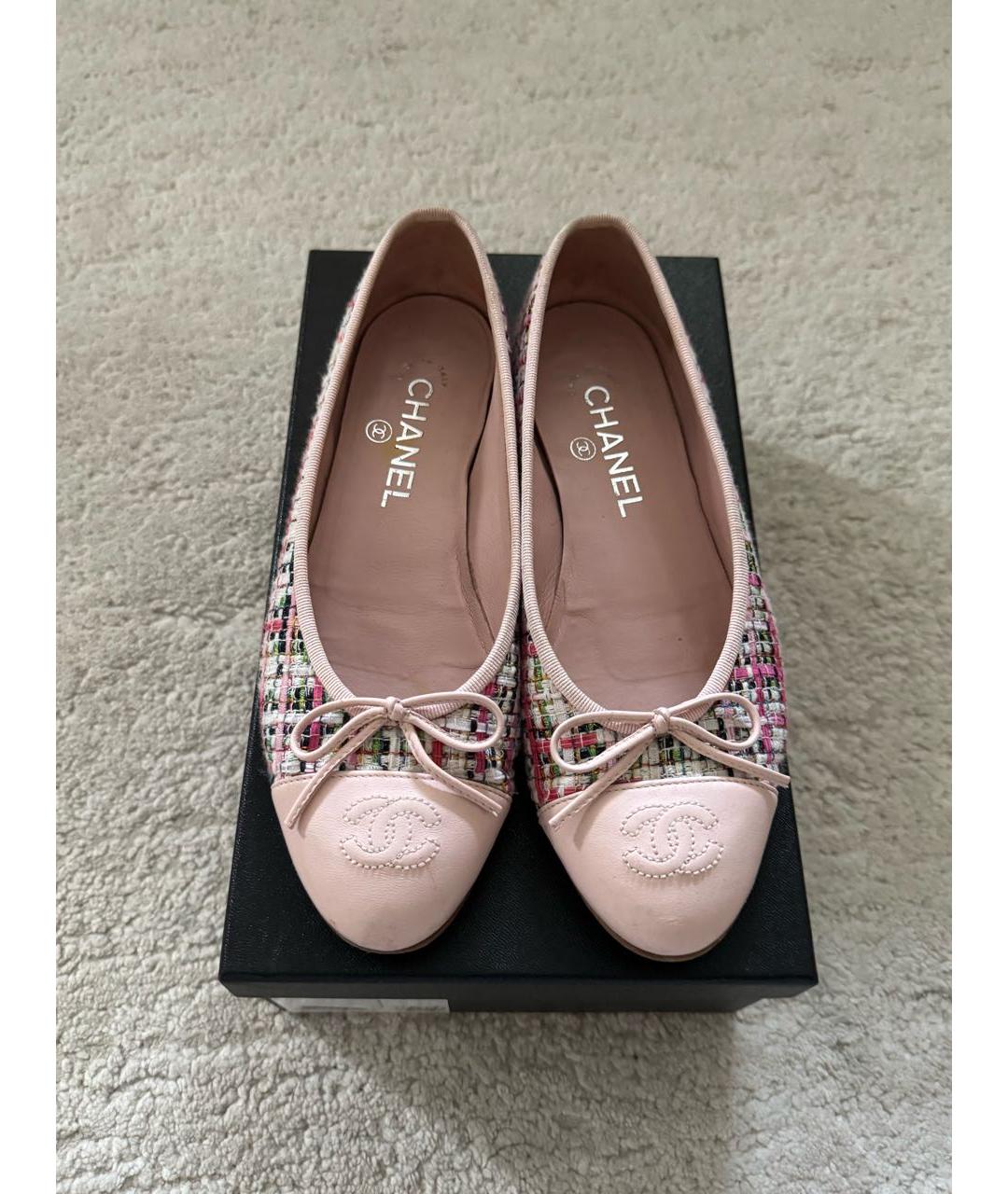CHANEL Розовые балетки, фото 2