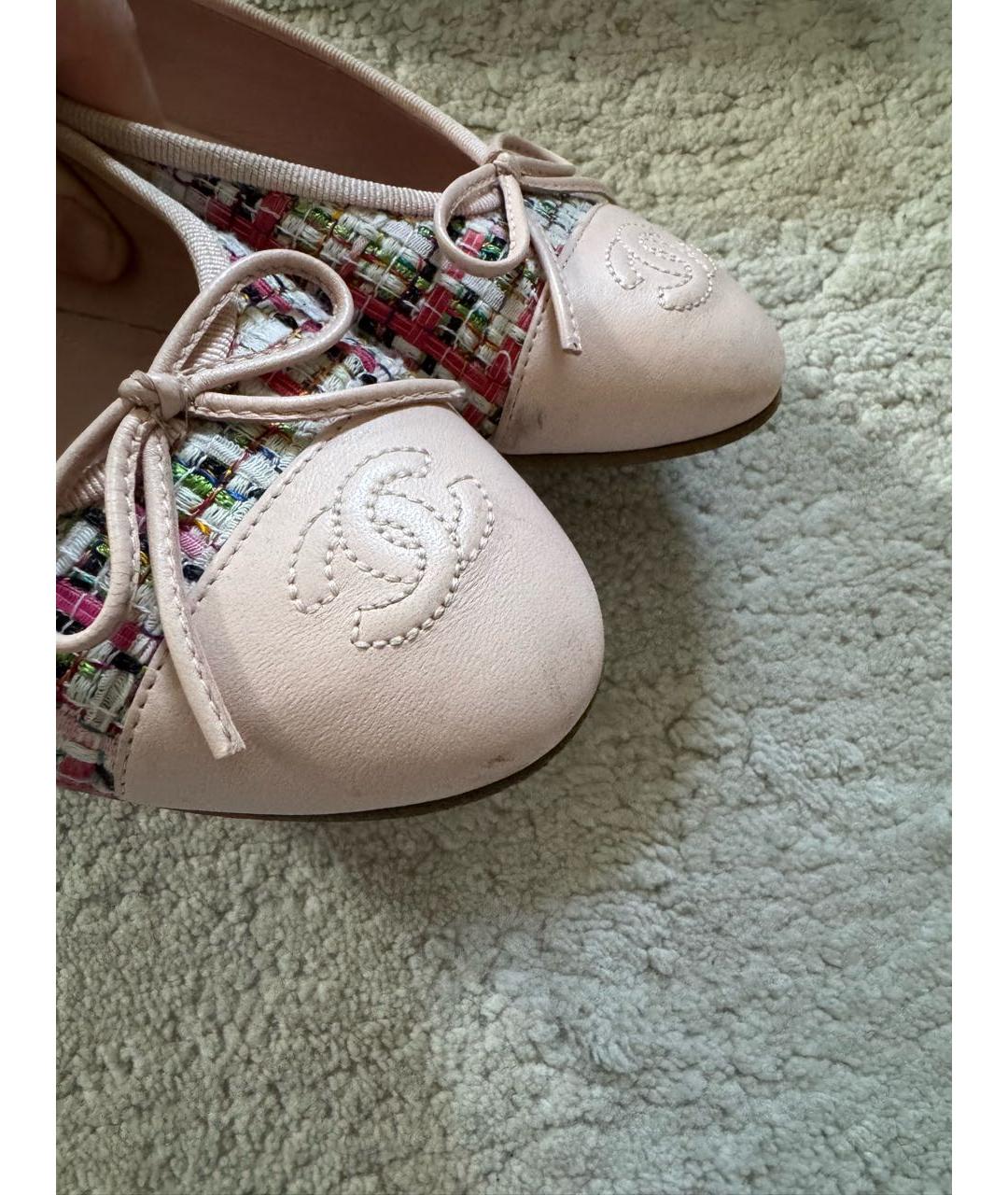 CHANEL Розовые балетки, фото 7