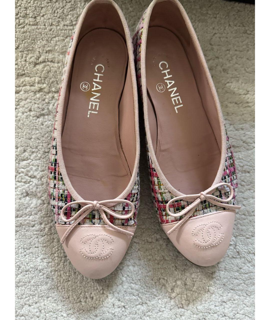 CHANEL Розовые балетки, фото 3