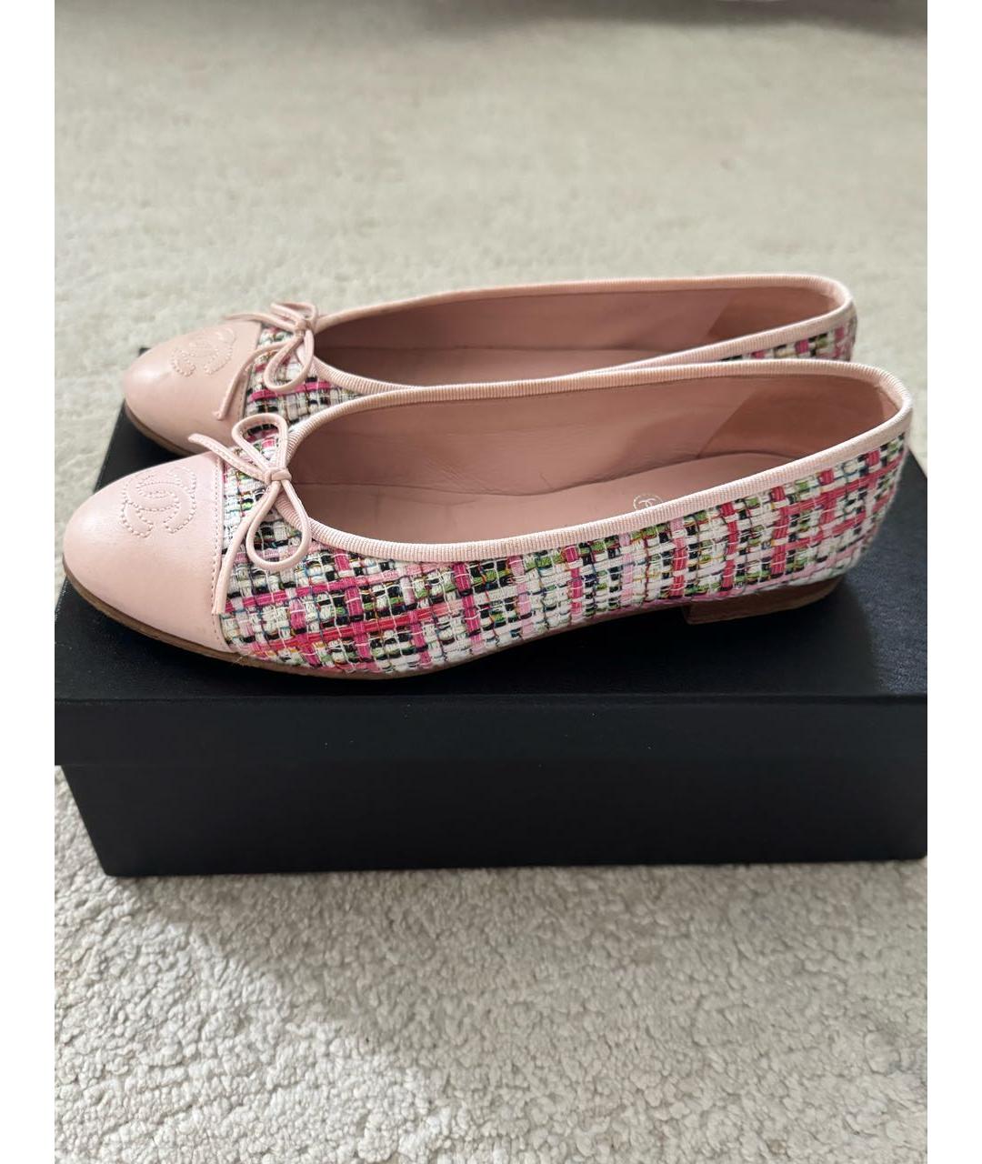 CHANEL Розовые балетки, фото 8