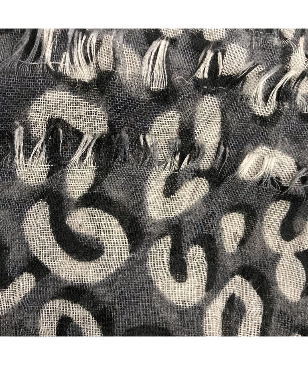 LOUIS VUITTON PRE-OWNED Серый хлопковый шарф, фото 4