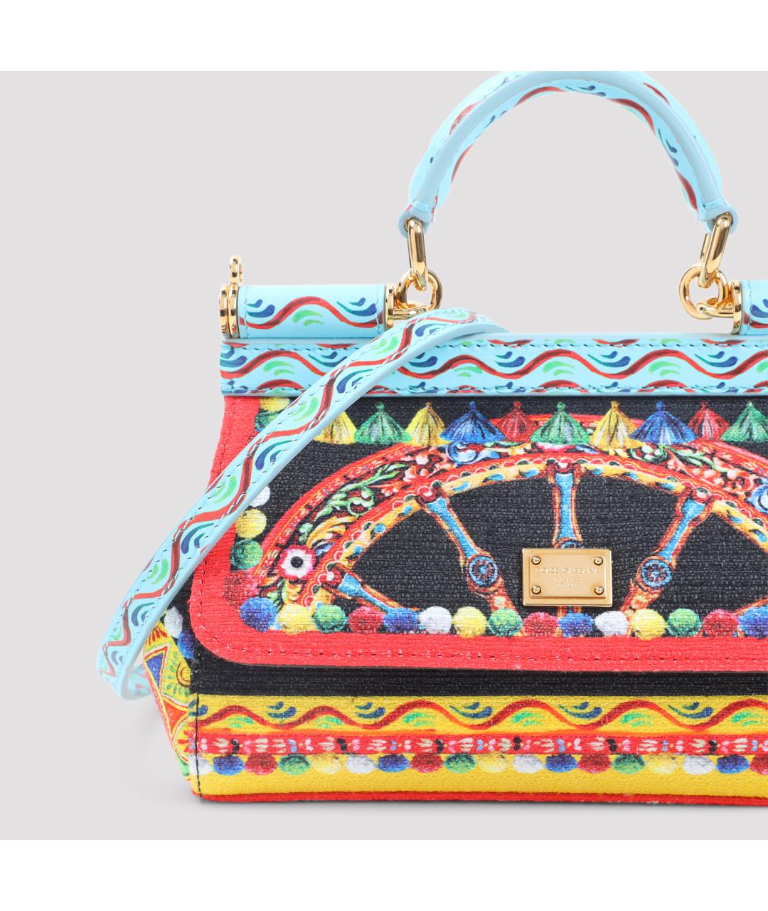 DOLCE&GABBANA Мульти хлопковая сумка через плечо, фото 3