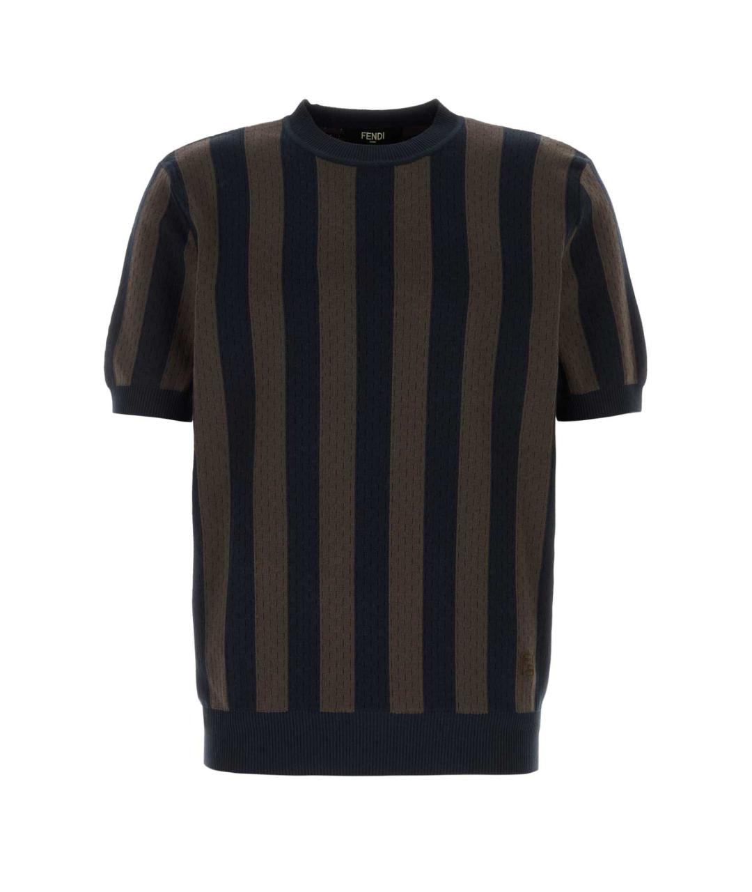 FENDI Мульти хлопковая футболка, фото 1
