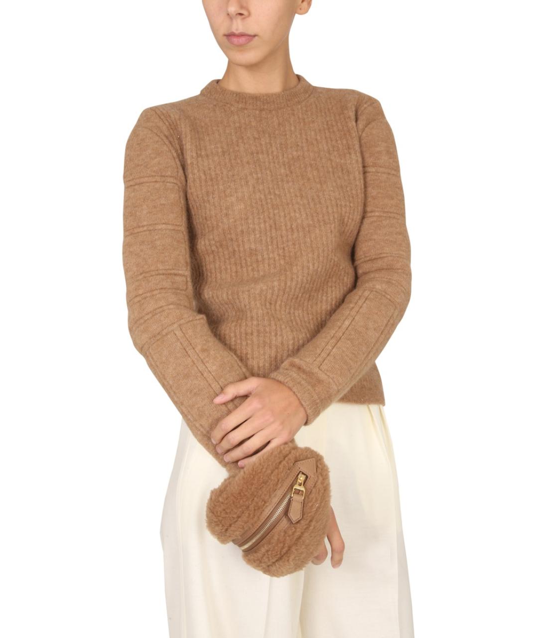 MAX MARA Бежевый джемпер / свитер, фото 4