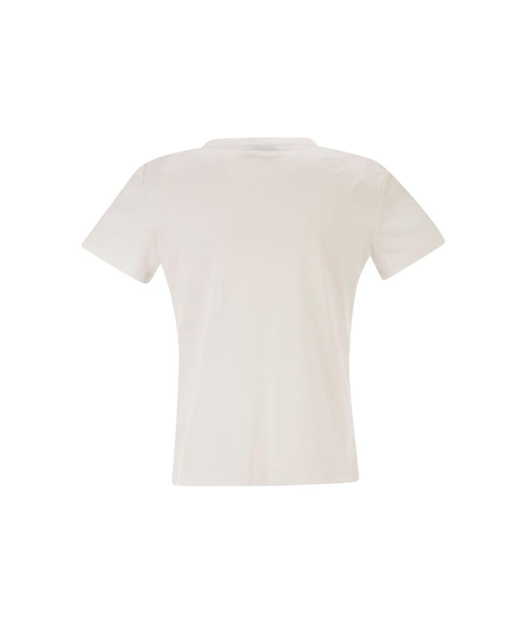 'S MAX MARA Белая хлопковая футболка, фото 2