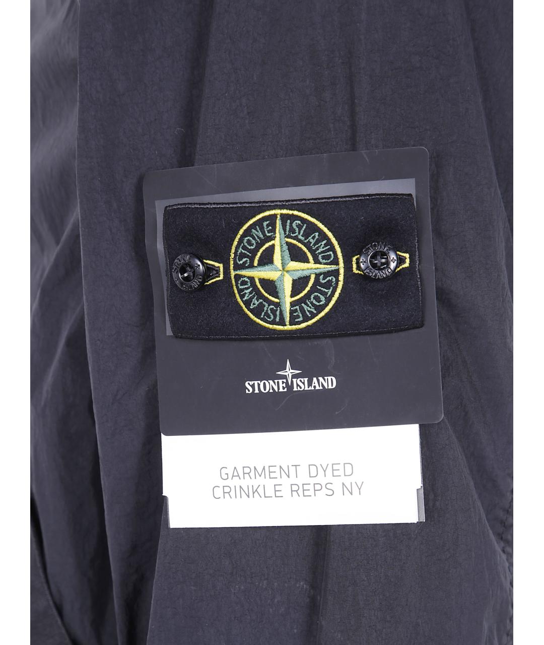 STONE ISLAND Черная полиамидовая куртка, фото 3