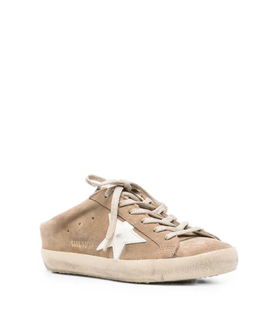 GOLDEN GOOSE Коричневые замшевые кеды, фото 4