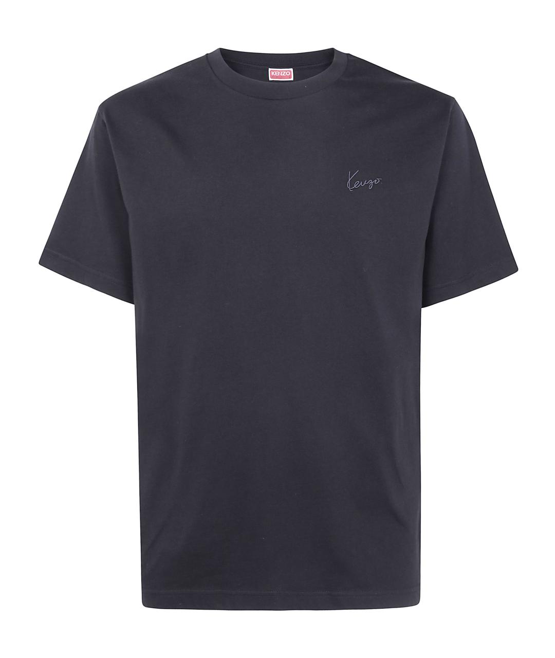 KENZO Черная хлопковая футболка, фото 1