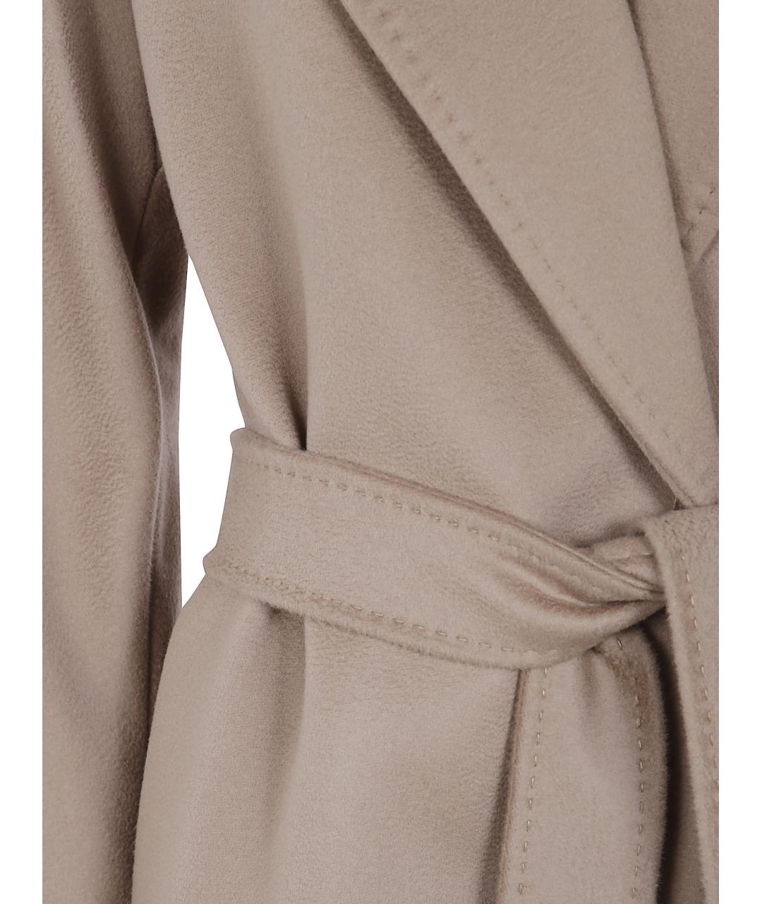 MAX MARA STUDIO Коричневое шерстяное пальто, фото 3