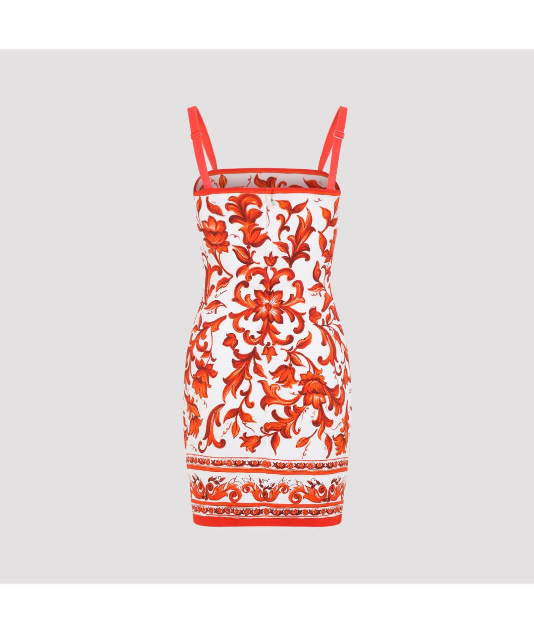 DOLCE&GABBANA Мульти шелковое повседневное платье, фото 2