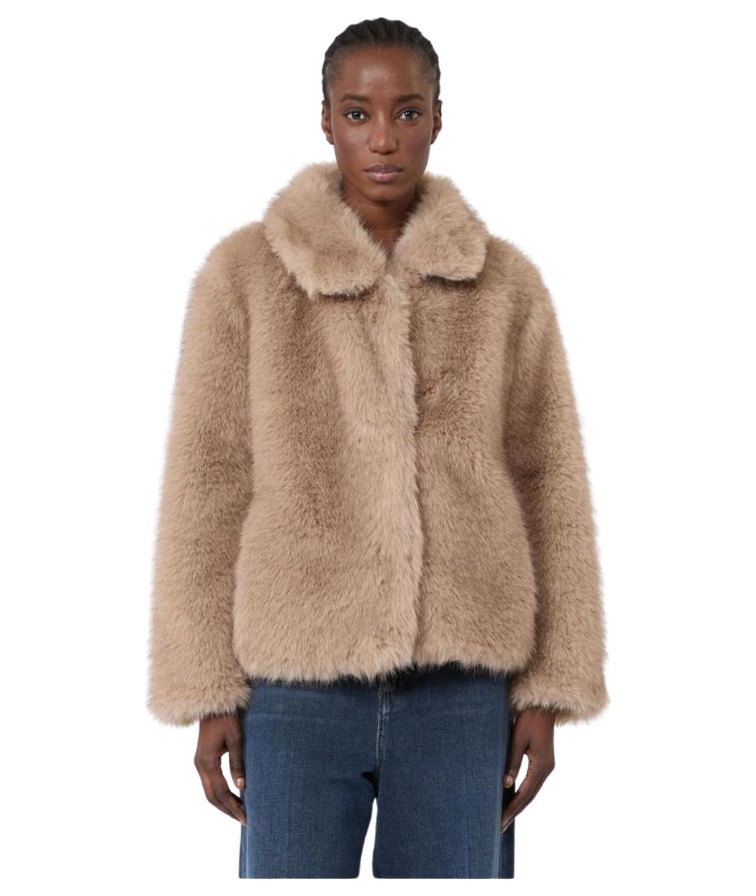 'S MAX MARA Желтая полиэстеровая куртка, фото 5