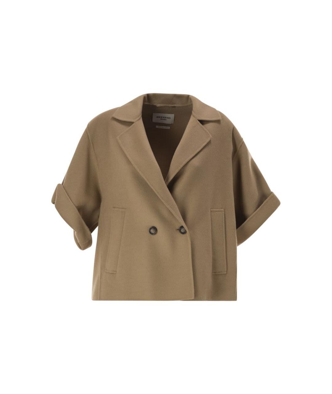 WEEKEND MAX MARA Бежевая шерстяная куртка, фото 1