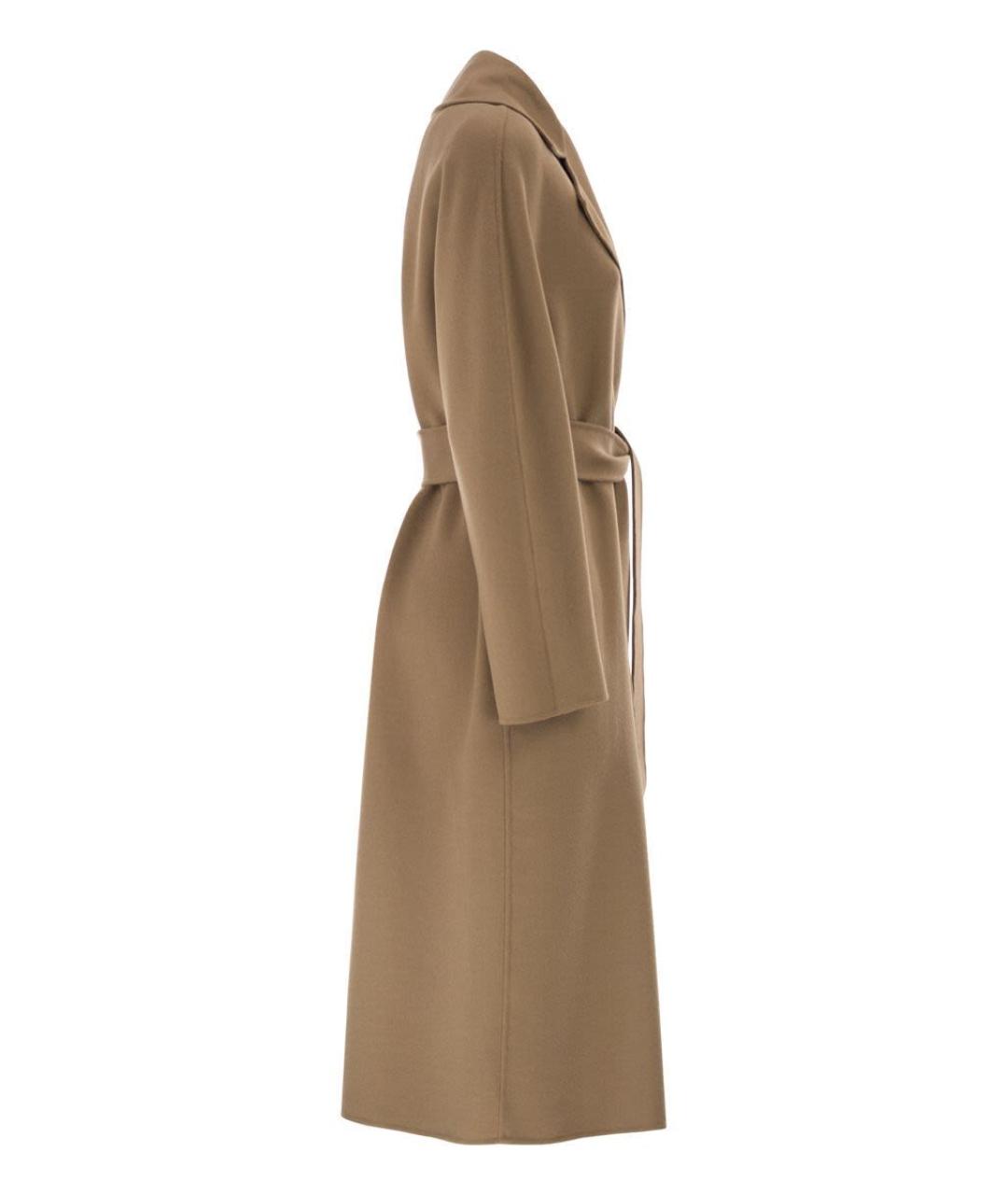 MAX MARA Бежевое шерстяное пальто, фото 3