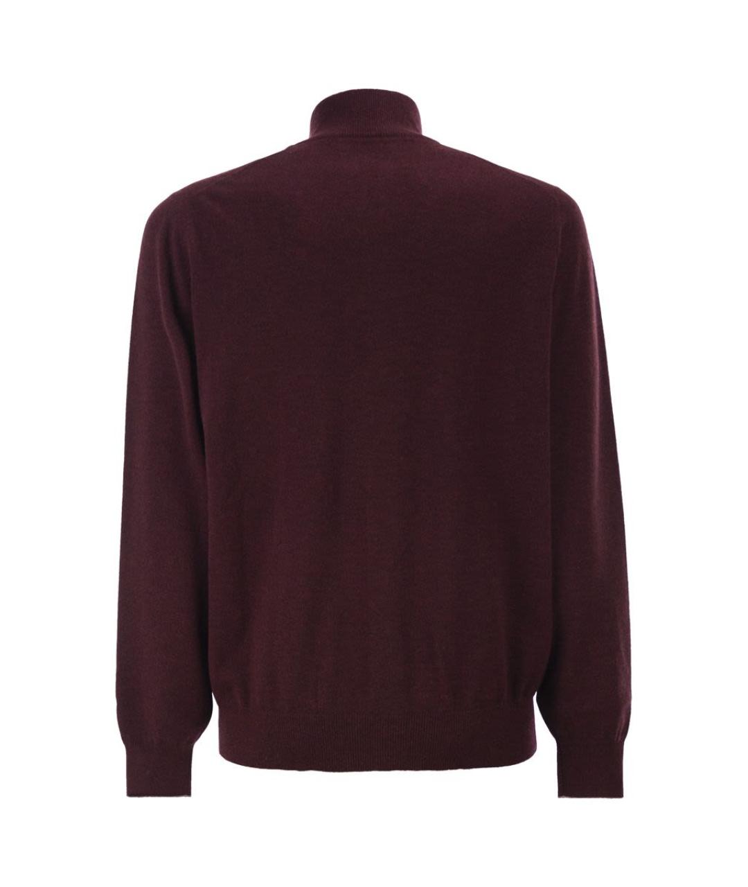BRUNELLO CUCINELLI Бордовый кашемировый кардиган, фото 2