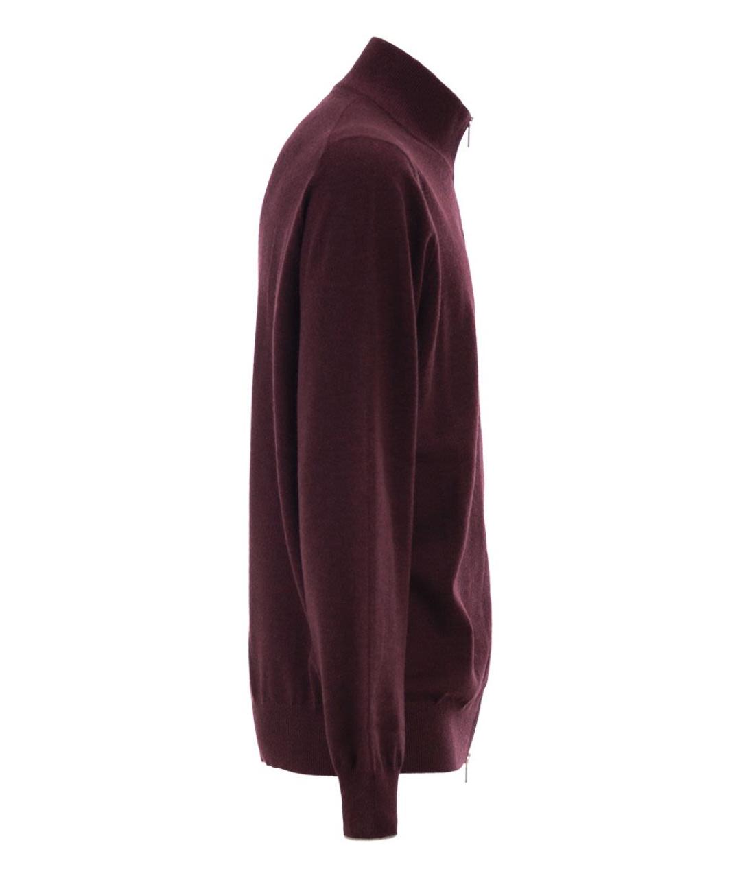 BRUNELLO CUCINELLI Бордовый кашемировый кардиган, фото 3