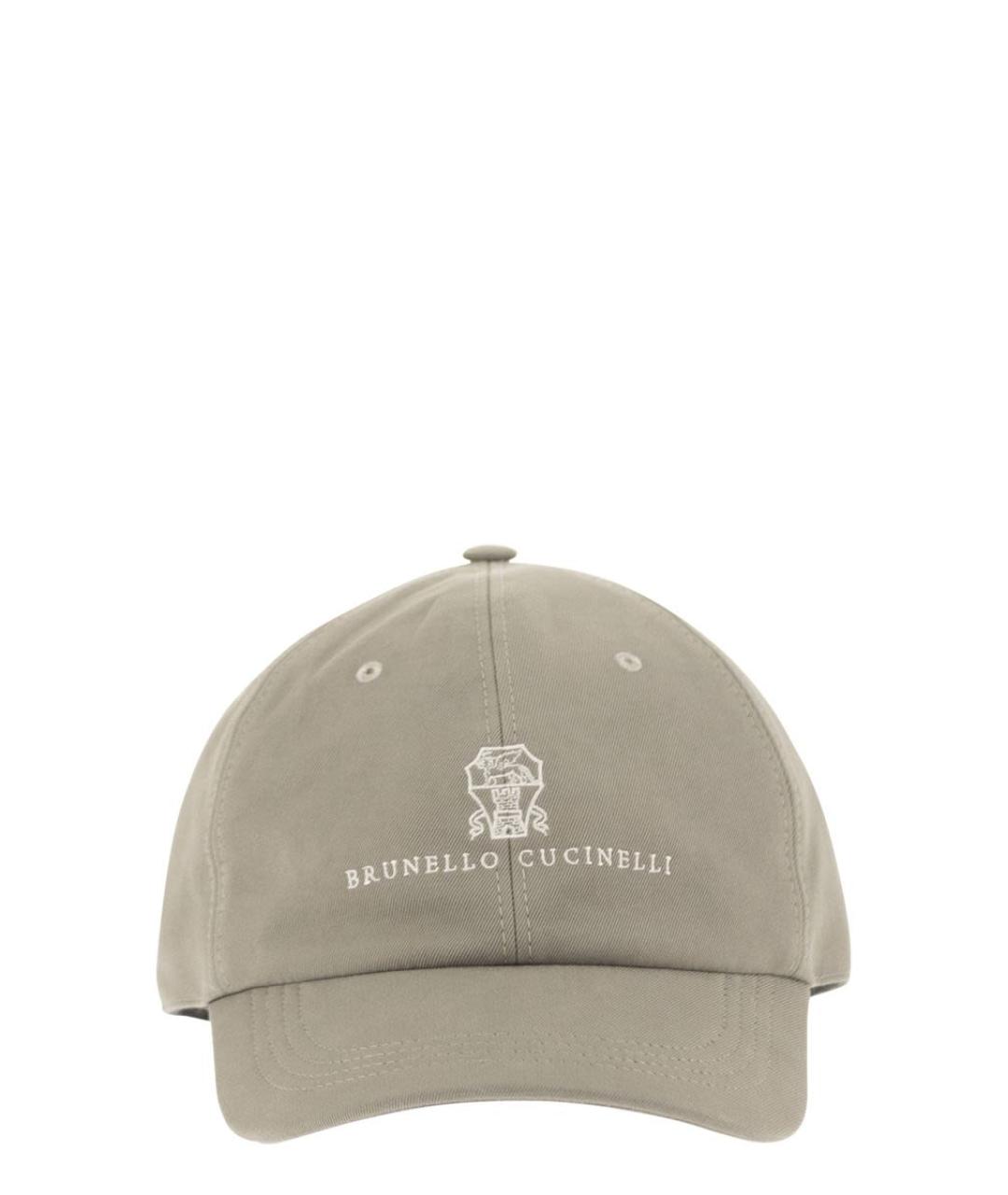 BRUNELLO CUCINELLI Серая хлопковая кепка/бейсболка, фото 1