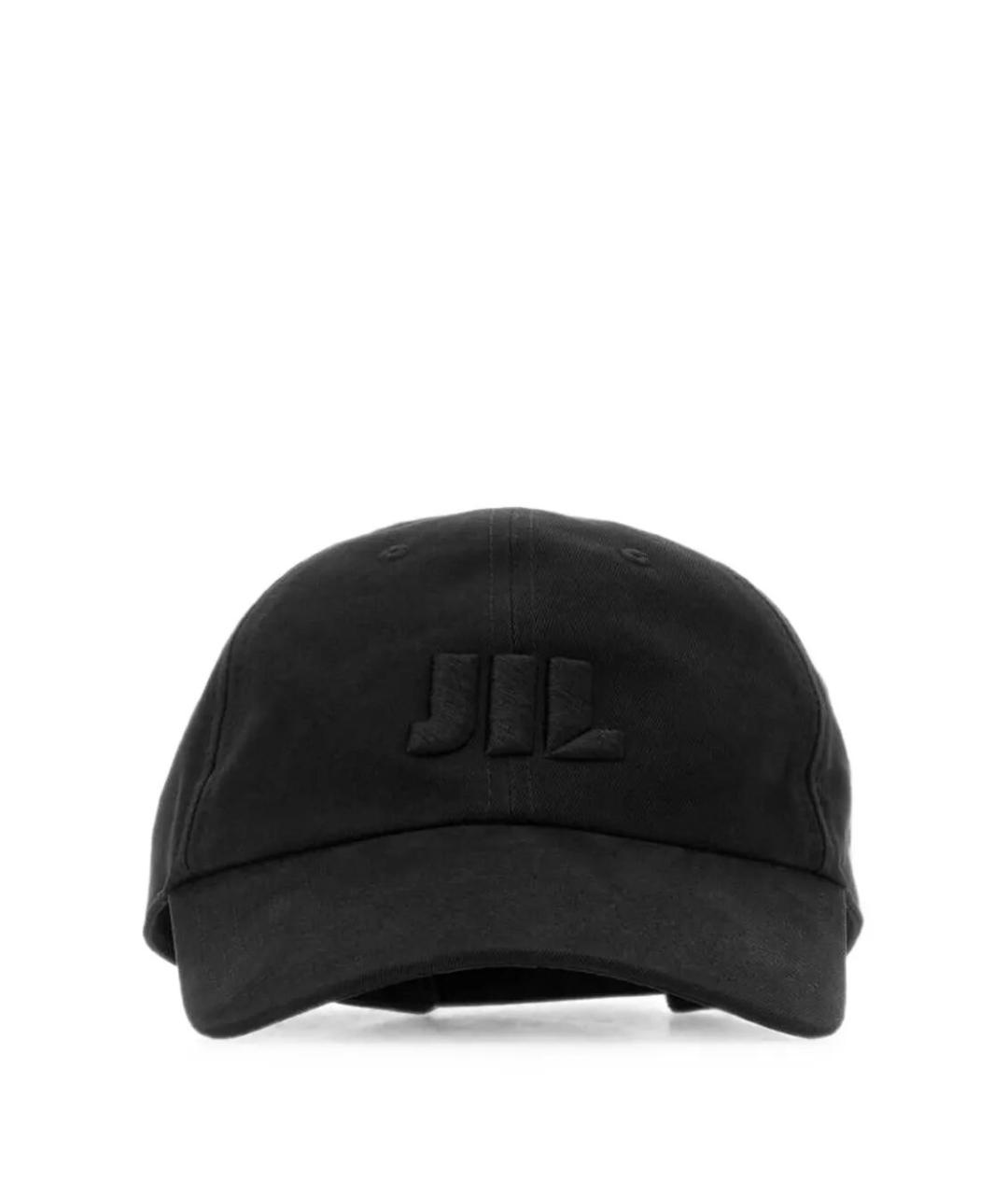 JIL SANDER Черная хлопковая кепка/бейсболка, фото 1