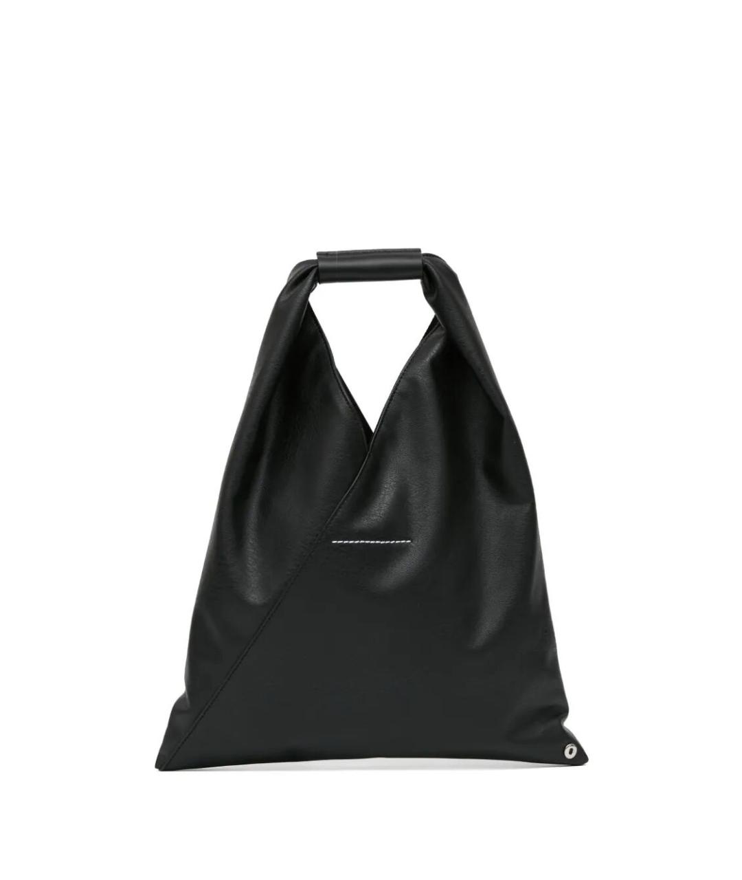 MM6 MAISON MARGIELA Черная сумка с короткими ручками из искусственной кожи, фото 1