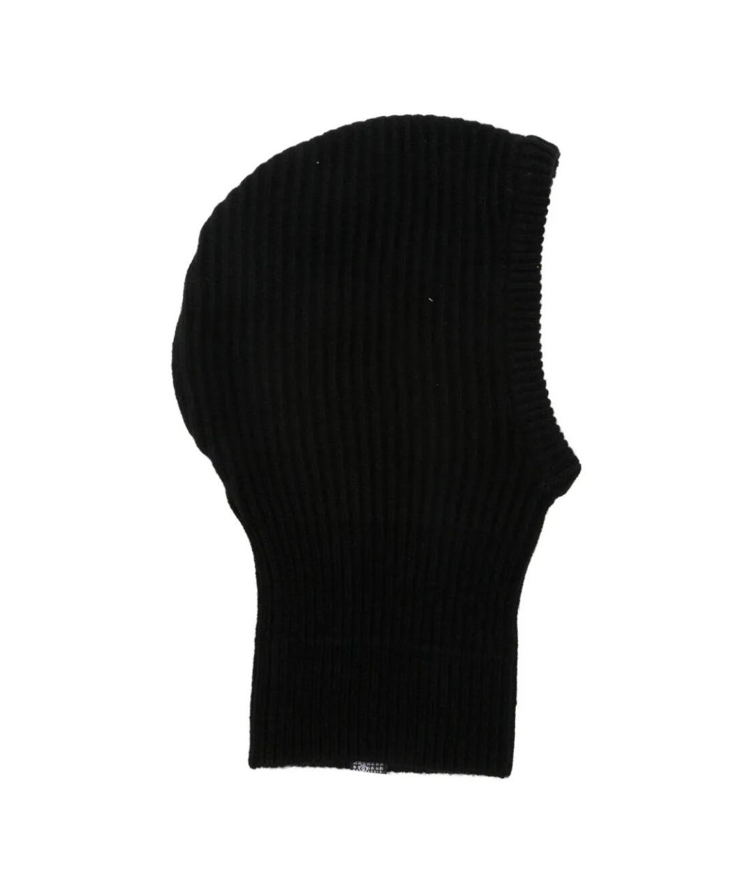 MM6 MAISON MARGIELA Черная шерстяная шапка, фото 2