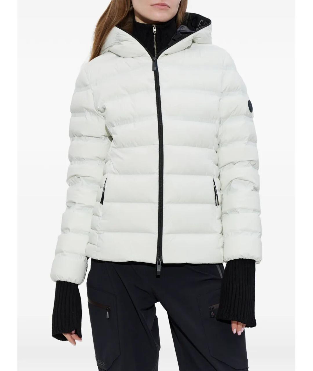 MONCLER Белая полиамидовая куртка, фото 3