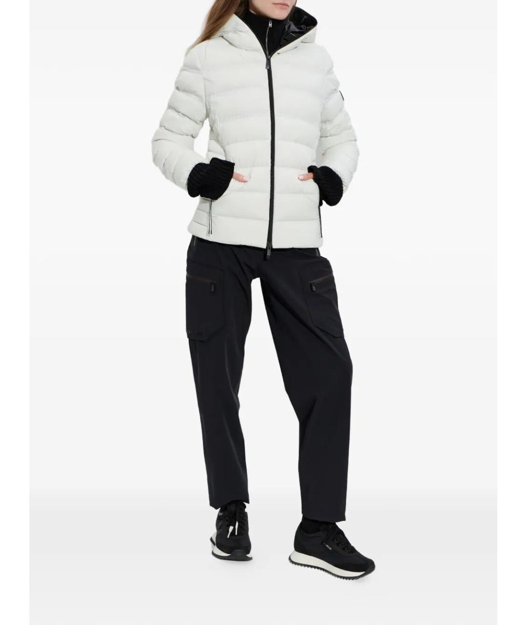 MONCLER Белая полиамидовая куртка, фото 4