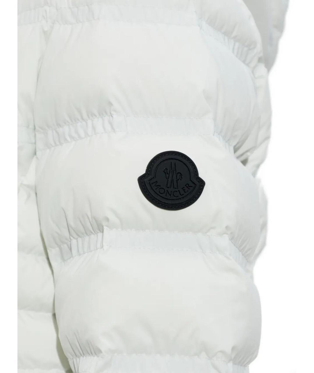 MONCLER Белая полиамидовая куртка, фото 2