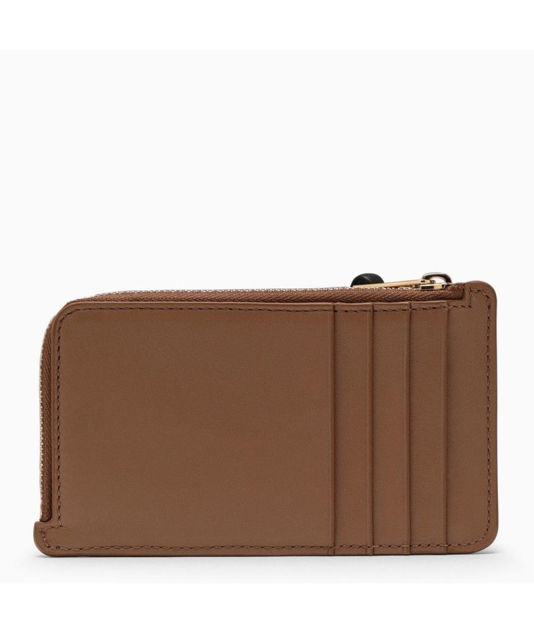 LOEWE Коричневый кожаный кардхолдер, фото 2