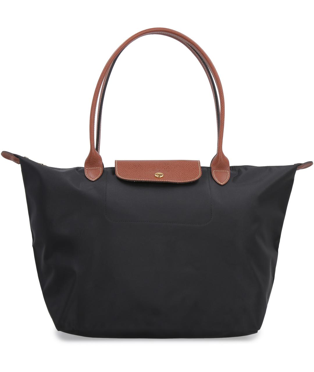 LONGCHAMP Черная синтетическая сумка тоут, фото 2