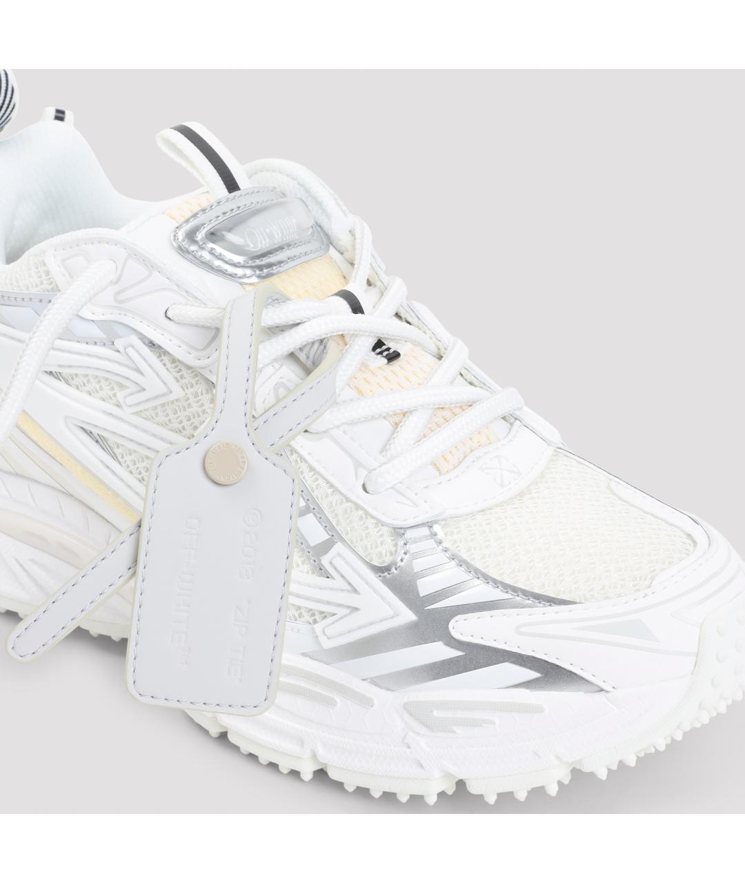 OFF-WHITE Белые синтетические кроссовки, фото 5