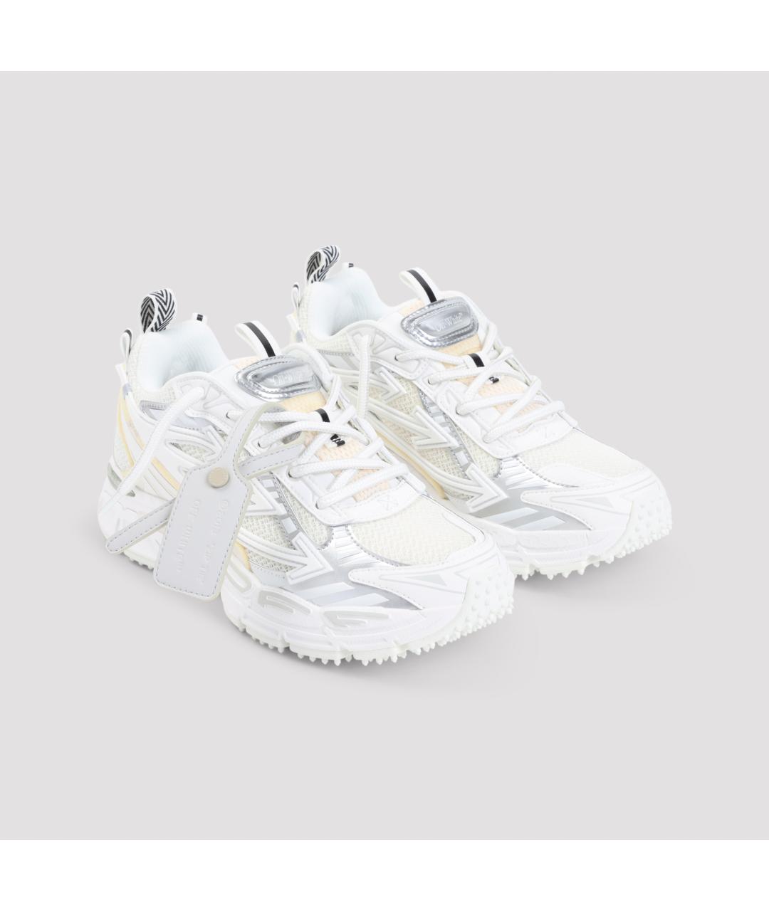 OFF-WHITE Белые синтетические кроссовки, фото 4
