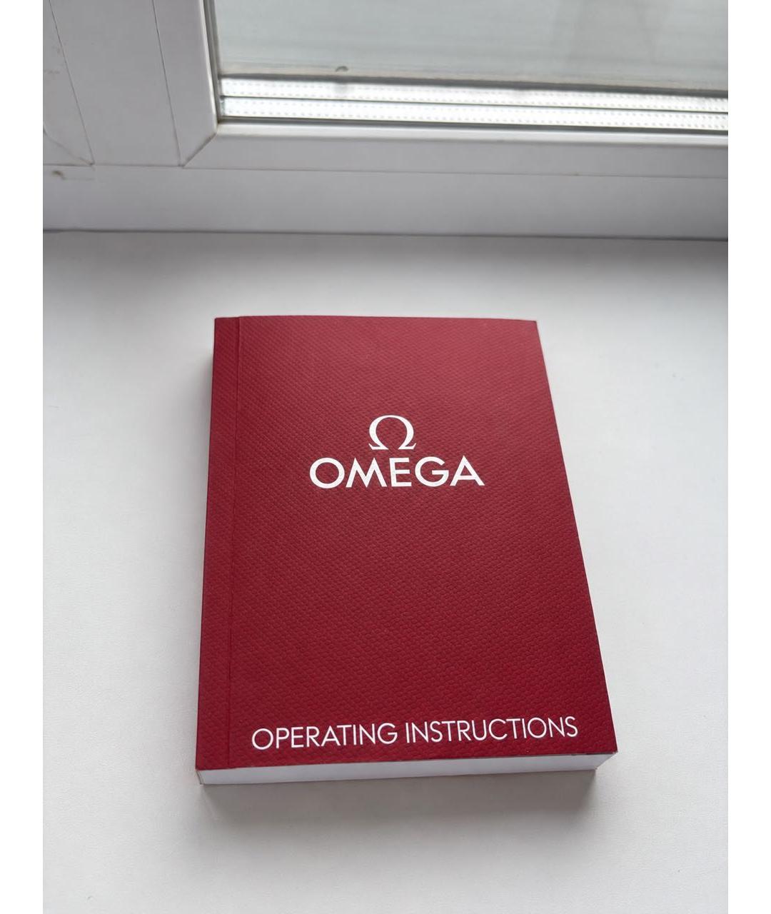 OMEGA Черные часы, фото 4