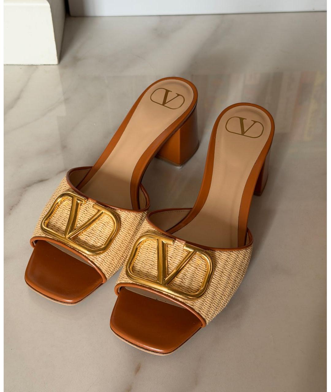 VALENTINO Коричневые босоножки, фото 3