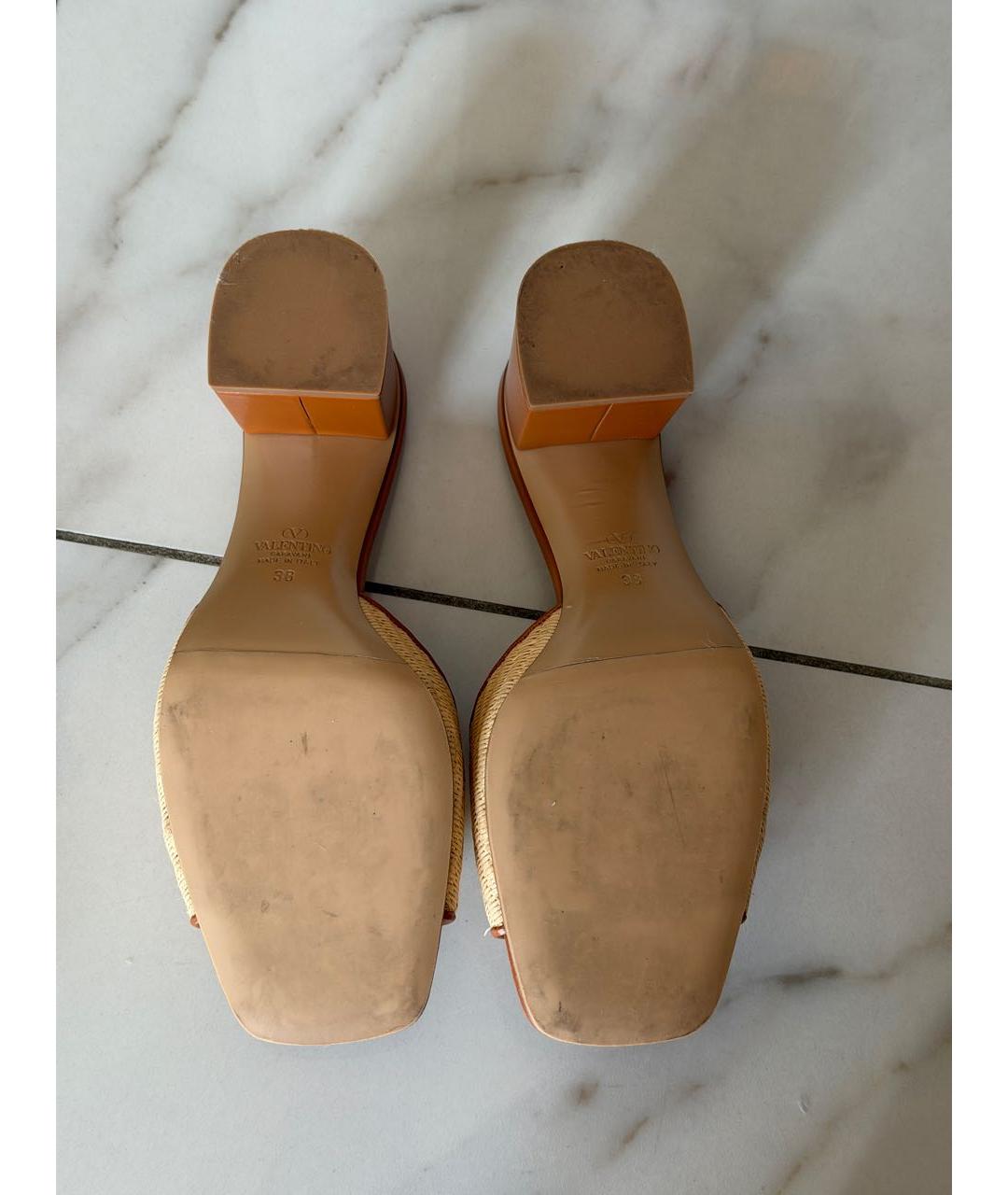 VALENTINO Коричневые босоножки, фото 5