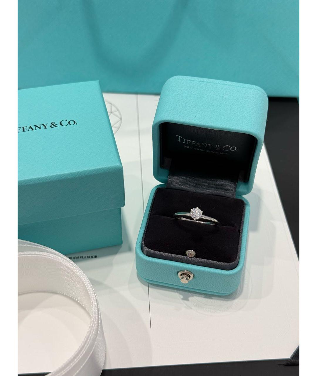 TIFFANY&CO Серебряное платиновое кольцо, фото 3
