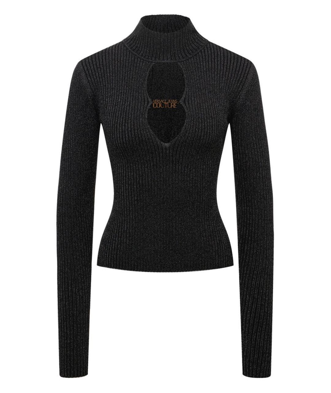 VERSACE JEANS COUTURE Черная вискозная водолазка, фото 1