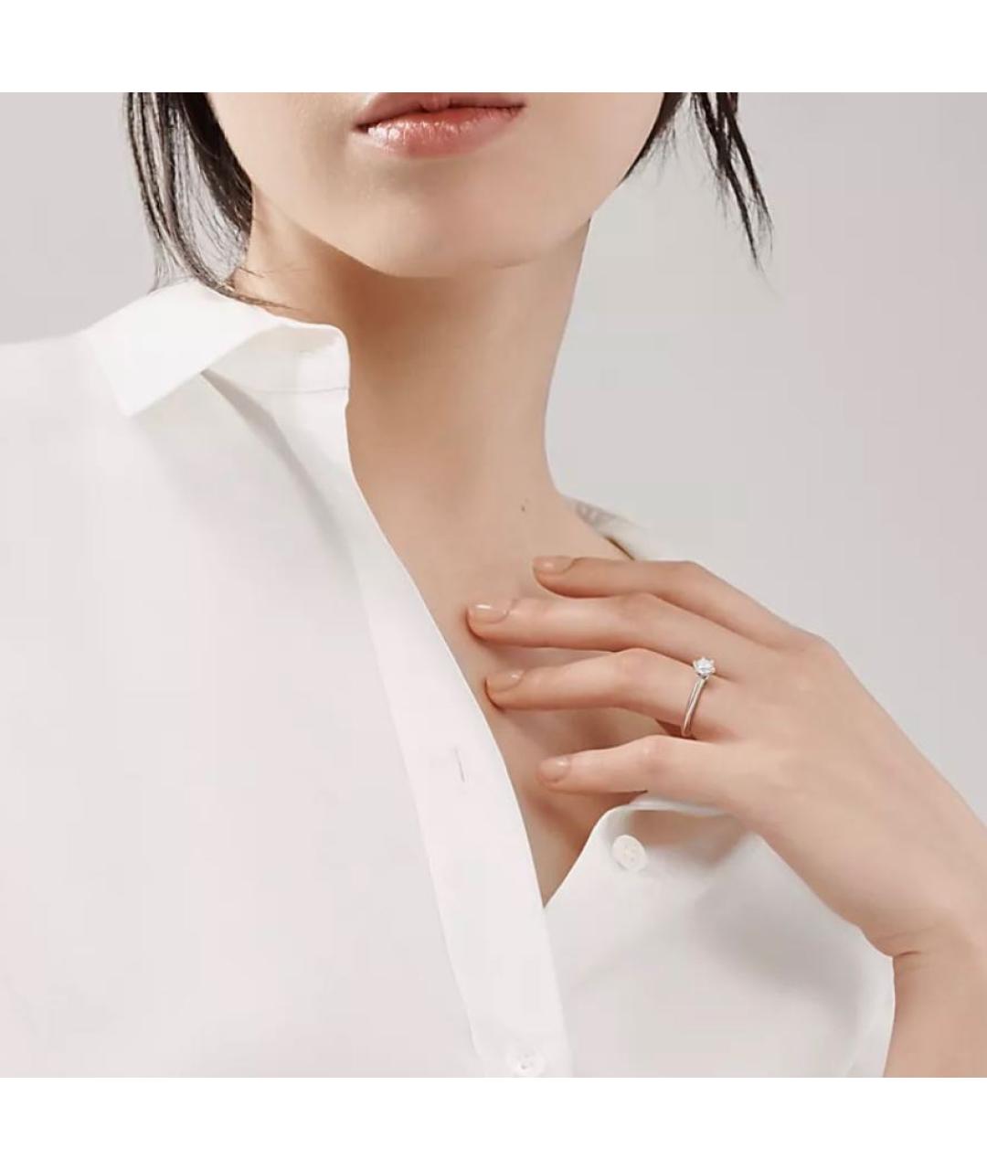 TIFFANY&CO Серебряное платиновое кольцо, фото 4