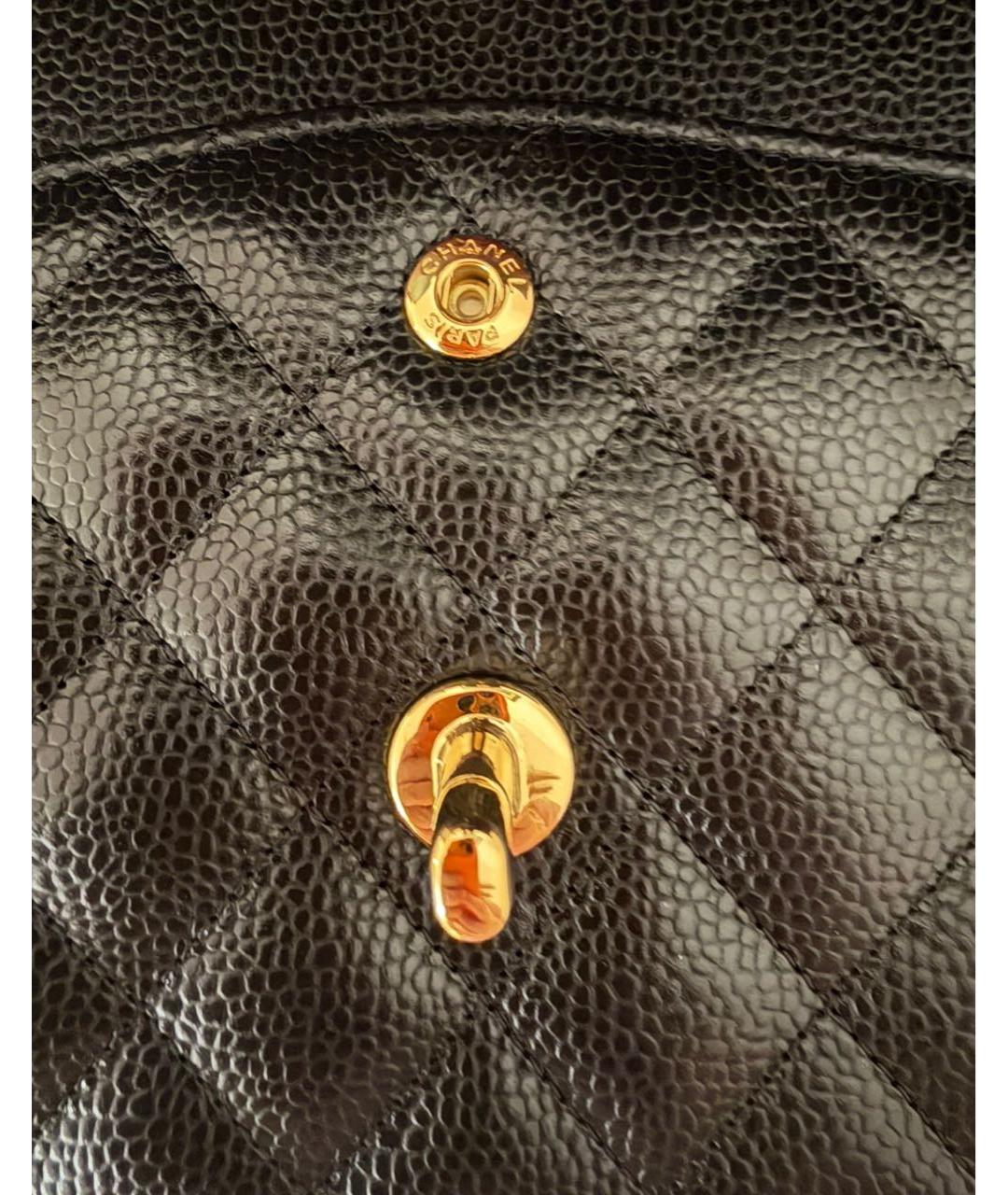 CHANEL Черная кожаная сумка через плечо, фото 4