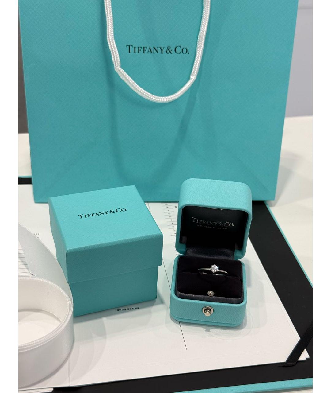 TIFFANY&CO Серебряное платиновое кольцо, фото 3