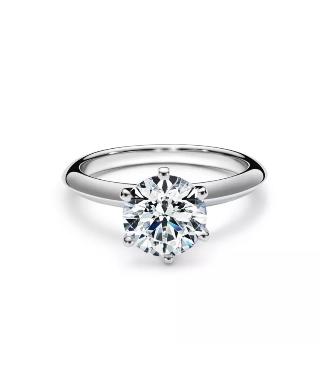 TIFFANY&CO Серебряное платиновое кольцо, фото 4