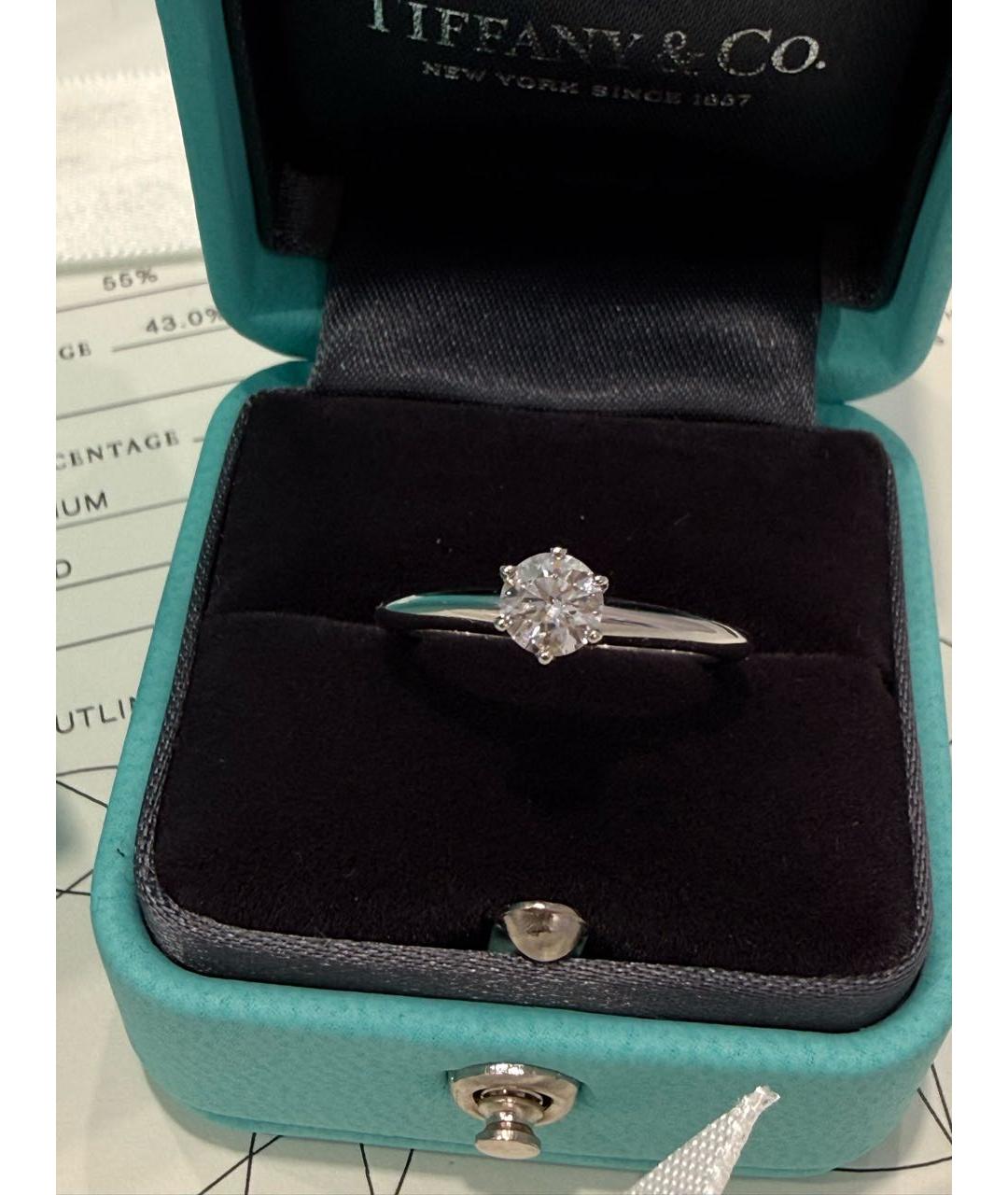 TIFFANY&CO Серебряное платиновое кольцо, фото 2