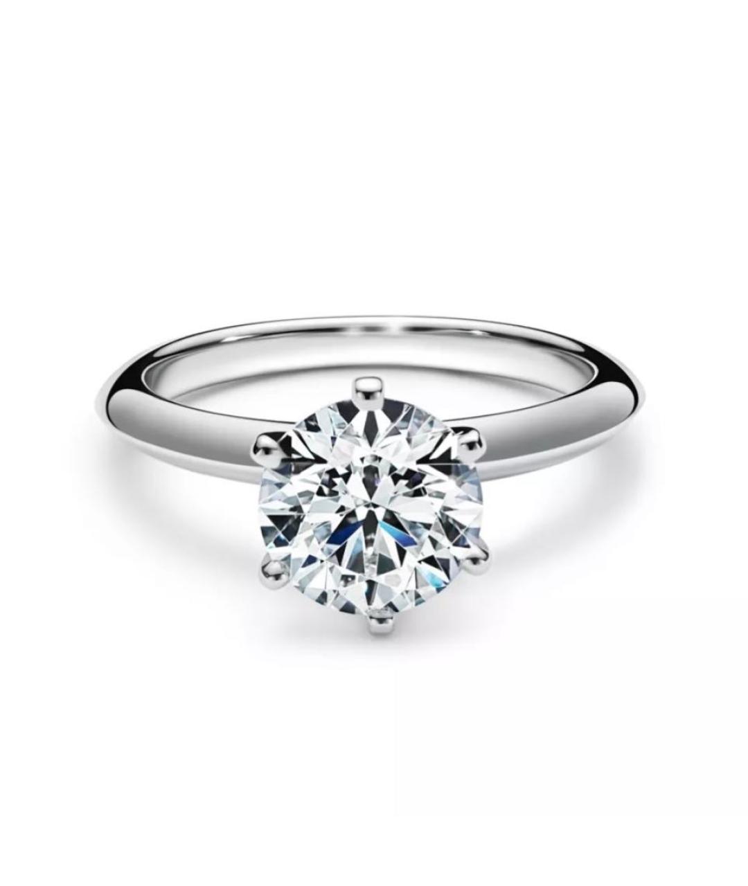TIFFANY&CO Серебряное платиновое кольцо, фото 4