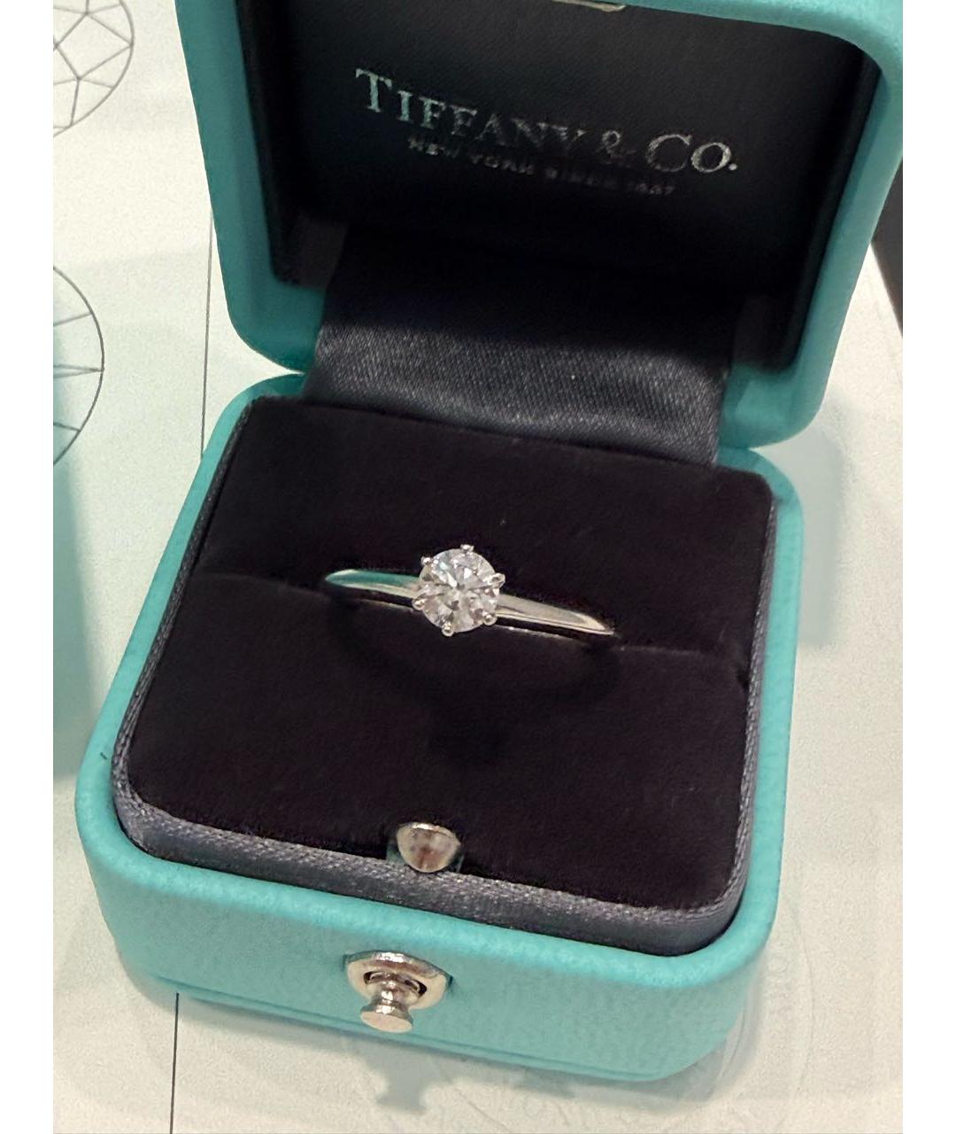 TIFFANY&CO Серебряное платиновое кольцо, фото 3