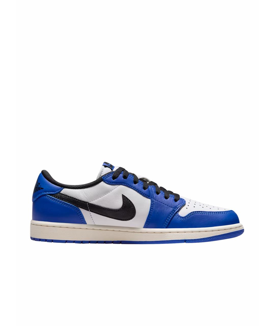 NIKE Синие кожаные кроссовки, фото 1