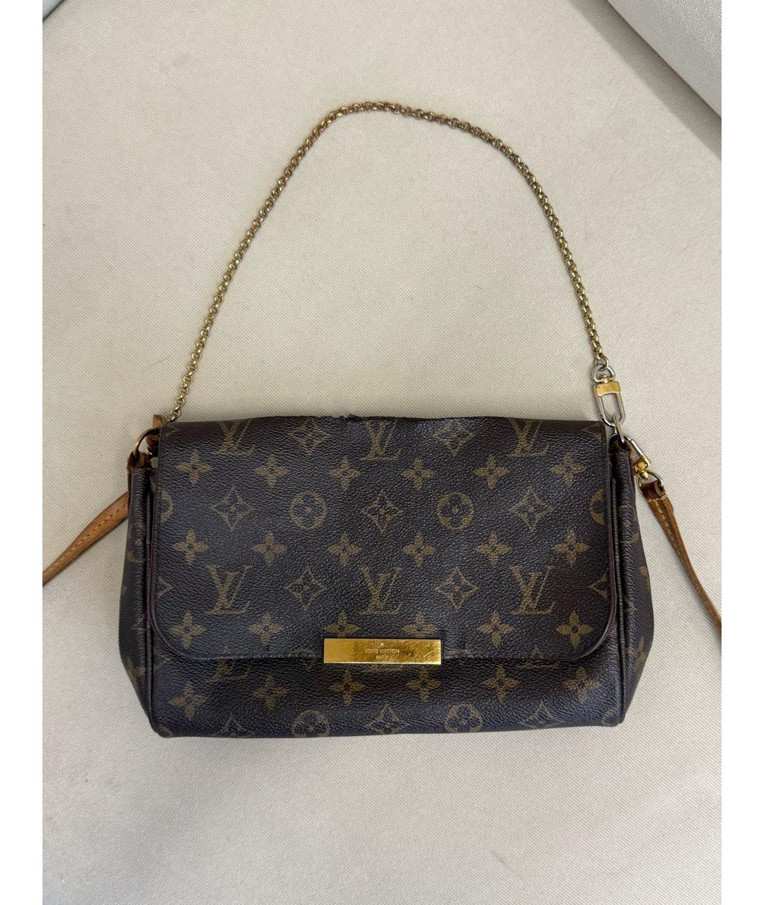 LOUIS VUITTON Коричневая сумка через плечо, фото 7
