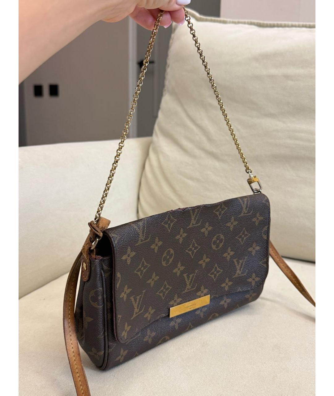 LOUIS VUITTON Коричневая сумка через плечо, фото 2