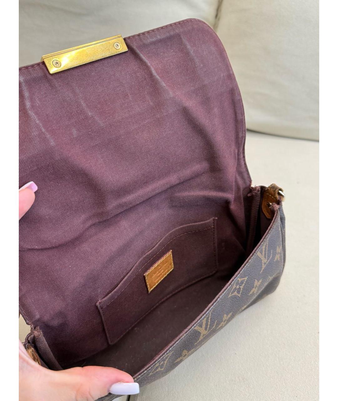 LOUIS VUITTON Коричневая сумка через плечо, фото 4