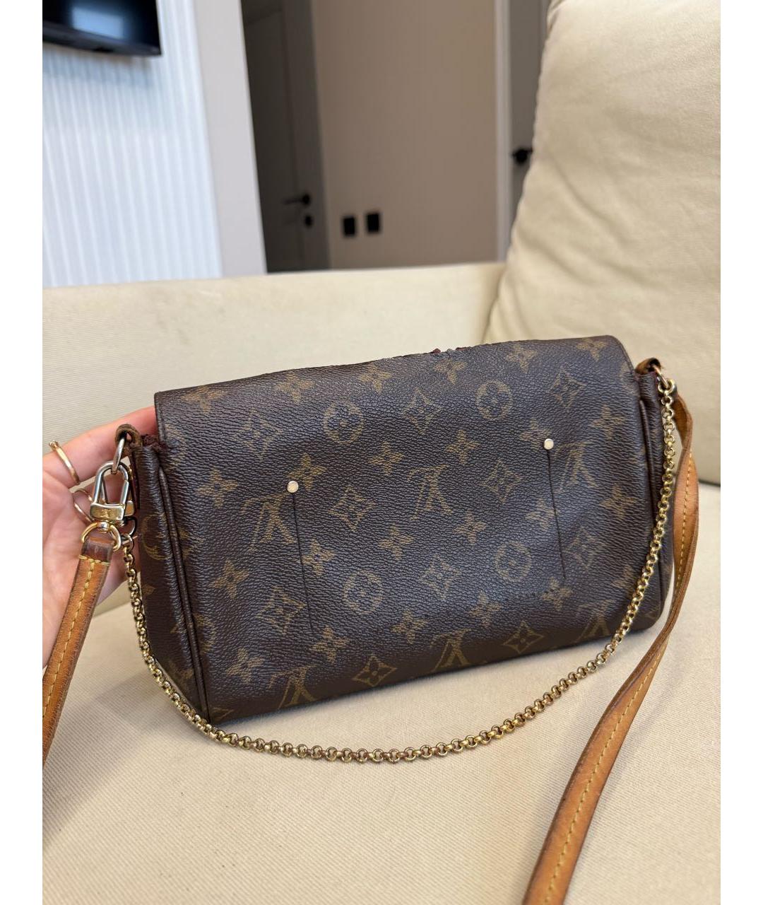 LOUIS VUITTON Коричневая сумка через плечо, фото 3